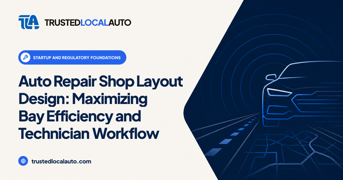 Auto Repair Shop Layout Design: Standard Bay Sizes & Clearances