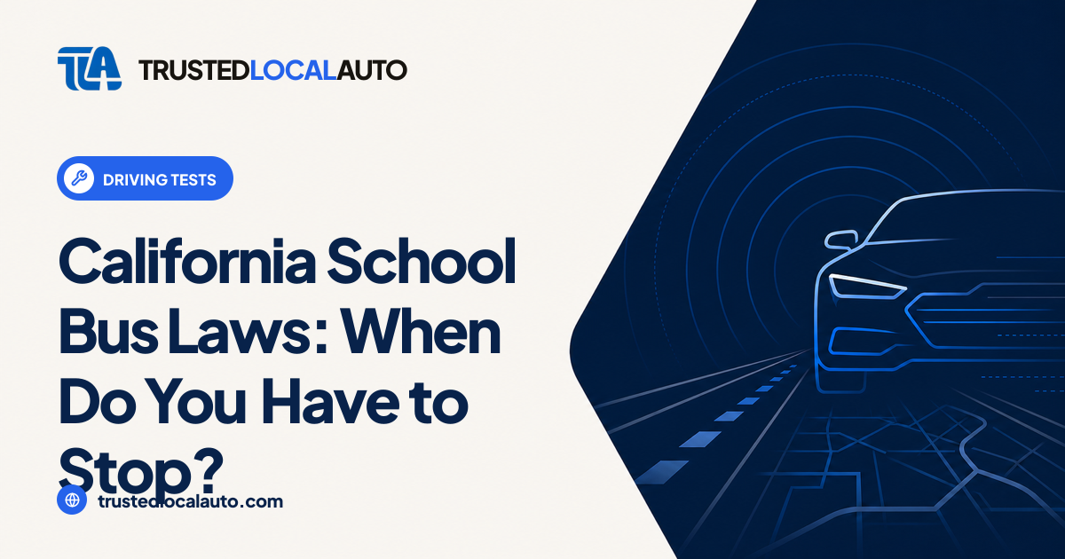 California School Bus Rules: When You Must Stop