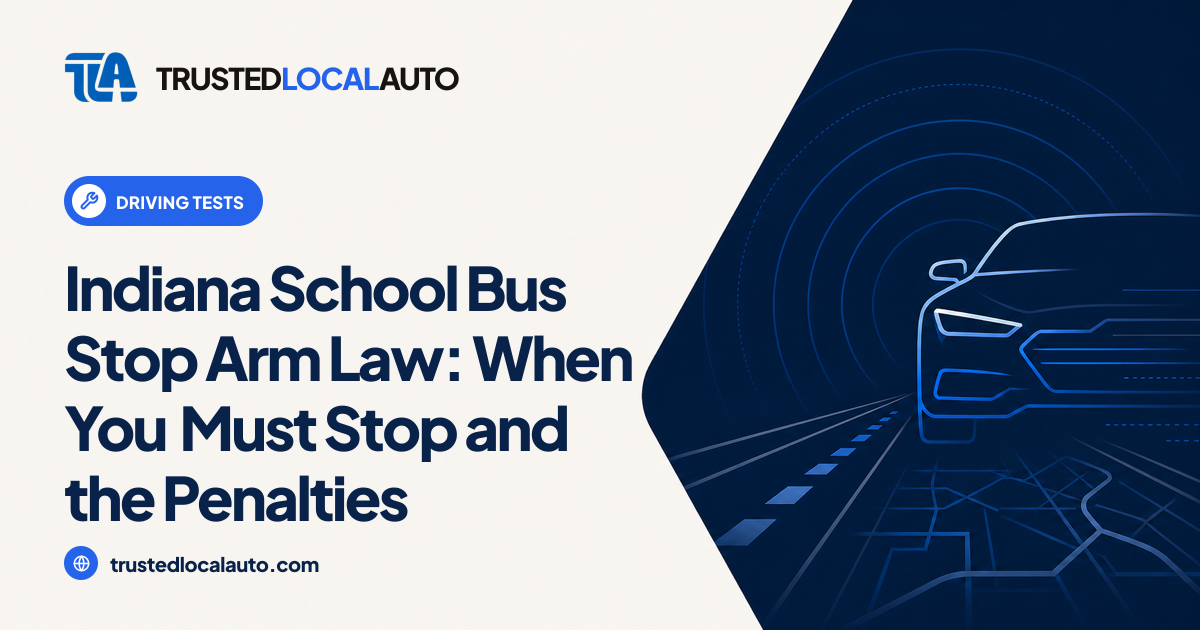 Indiana School Bus Stop Arm Law: When to Stop, Penalties