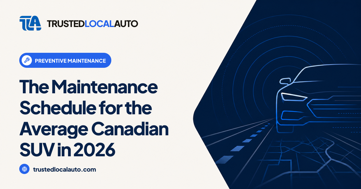 The Maintenance Schedule for the Average Canadian SUV in 2026