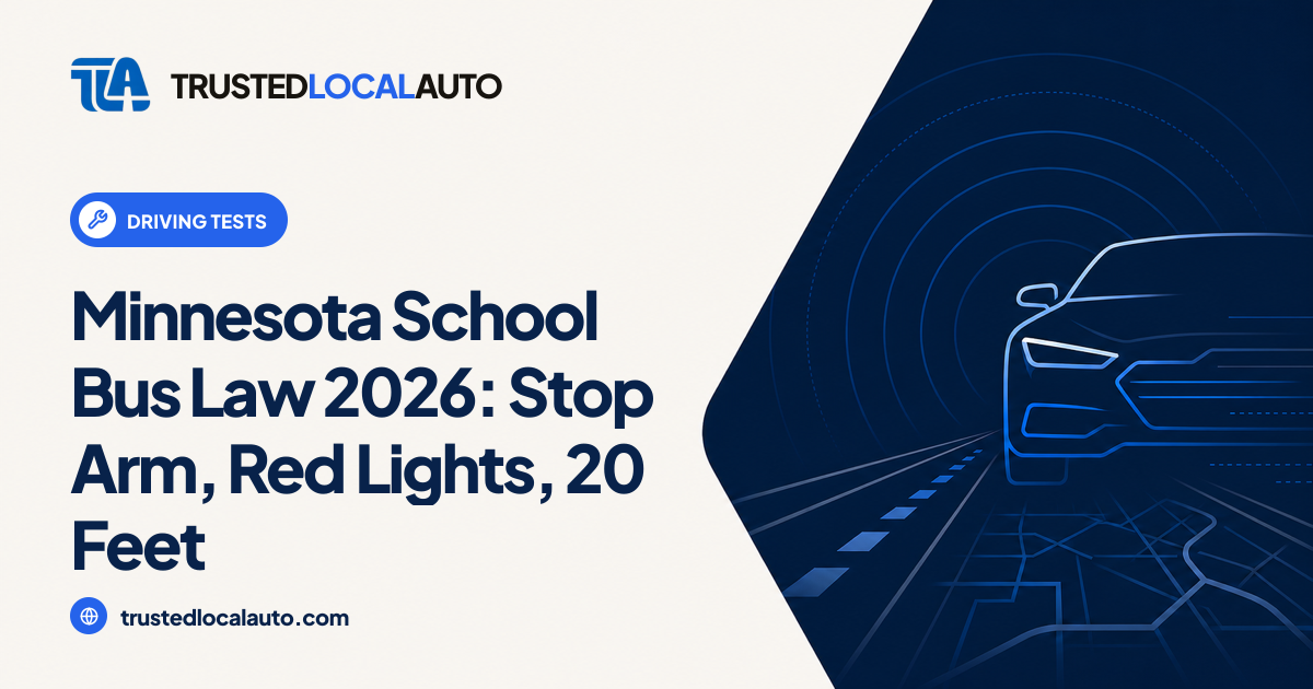 Minnesota School Bus Stop Law: 20 Feet, $500 Fine