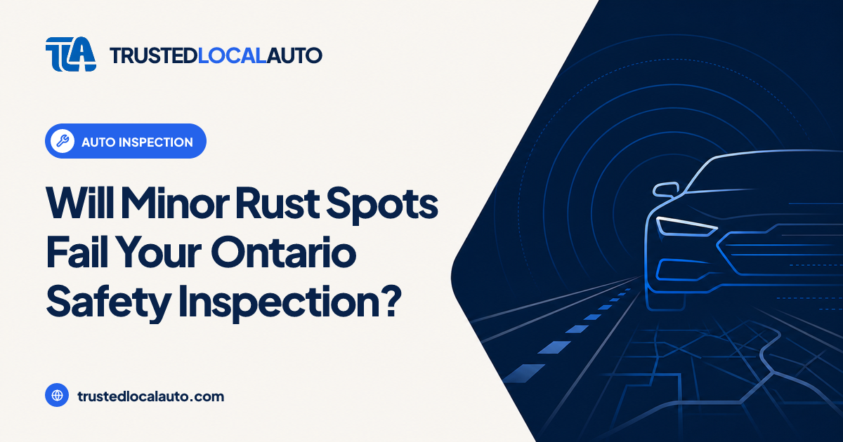 Minor Rust and Ontario Safety Inspection: What Passes and Fails