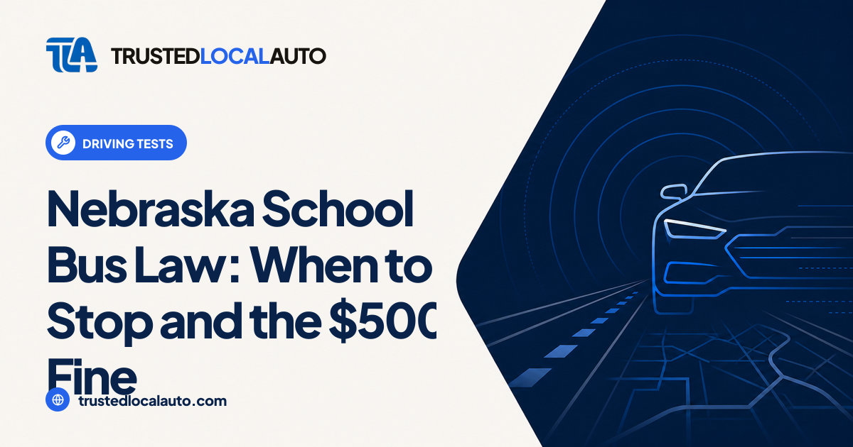 Nebraska School Bus Law: When to Stop and the $500 Fine